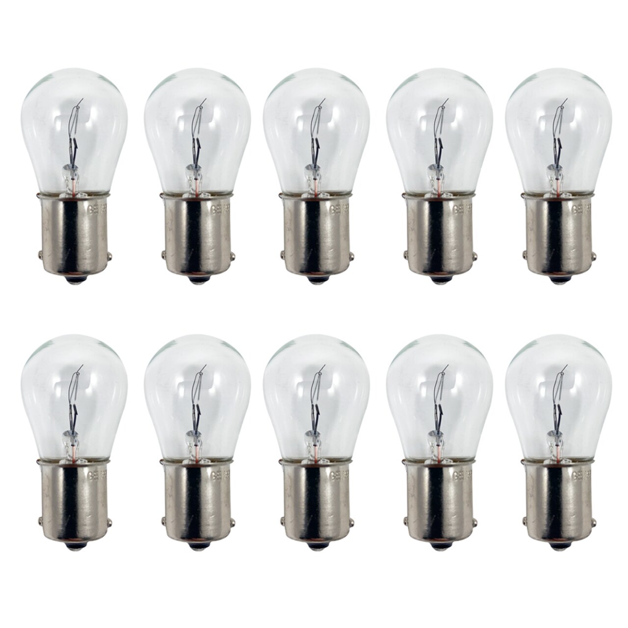 10Pk - GE 1665 - 27532 22w 28v S8 BA15s Base Aircraft Low Voltage Light Bulb